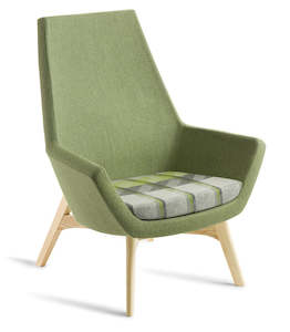 Eden Eton High Back Timber Leg Chair