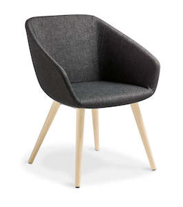 Reception Seating: Eden Barker Timber Legs Chair