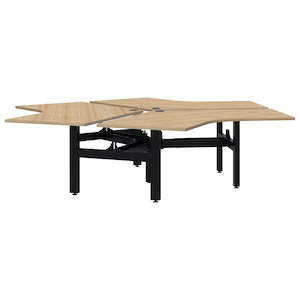 Shared Desks: Pintari Fixed 120 Degree 3 Pod Desk