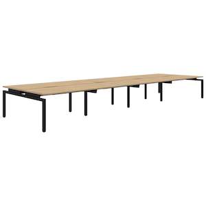 Back 2 Back Desks: Echo 8 Pod Back to Back Desk