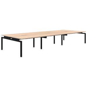 Back 2 Back Desks: Echo 6 Pod Back to Back Desk