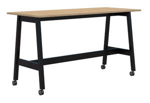 Trestle Tables: Accent Modella II Mobile Angled Leg Leaner