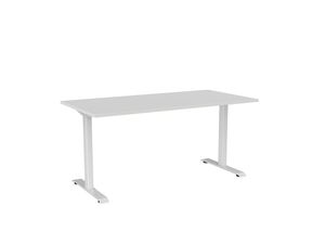 Desks Nz Furniture: Knight Haven Fixed Single Sided Desk - White Frame