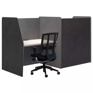 Workstation Desks: Accent Edge 2 Person Zigzag Focus Pod