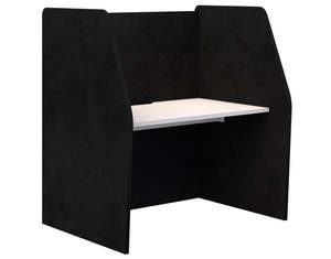 Workstation Desks: Accent Edge 1 Person Focus Booth