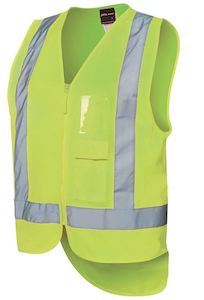 Safety Wear: Hi-Visibility Vest - Fluoro Yellow - with custom text options