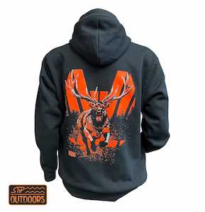 SnP Outdoors Hunting Hoodie - Fluoro Orange Stag