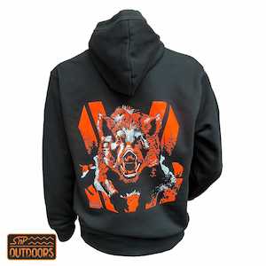 SnP Outdoors Hunting Hoodie - Fluoro Orange Boar