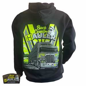 SnP Safety Custom Hi-Vis - Back Country Hauler Trucking Hoodie