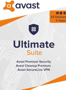 Products: Avast Ultimate Suite 2021 3 Years 10 Devices Global