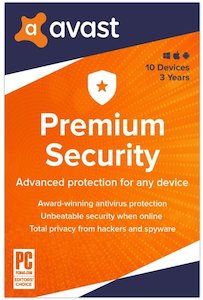 Avast Premium Security 2021 10 Devices 3 Years Global