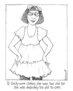 card: Too Old To Care Cecily Card