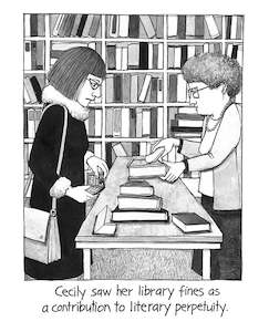 card: Library Fines Cecily Card