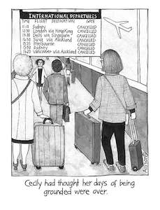 air travel: Grounded Card