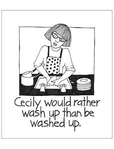 Dish cloth: Swedish Dish Cloth - Wash Up, Not Washed Up