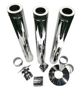 Geodesic Dome Wood Stove Chimney Kit