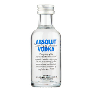Alcohol Add Ons: ADD ON: Miniature Absolut Vodka 50ml