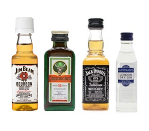 Alcohol Add Ons: ADD ON: X4 Miniature Alcohol's