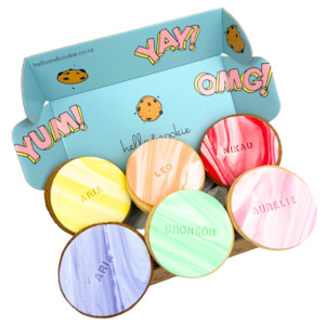 Corporate 1: Personalised Text Cookies - 6 Pack