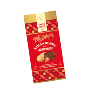 ADD ON: Whittaker's Limited Edition Strawberry & Shortbread Milk Chocolate Block 100g