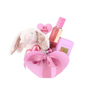 Mothers Day: Rosé & Cuddles Heart Gift Box