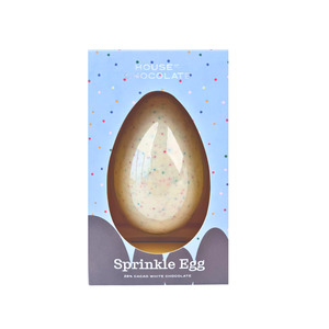 House of Chocolate Sprinkle White Chocolate Egg