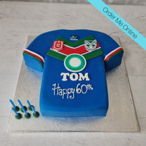 Fathers Day Cakes: Warriors Jersey- Blue