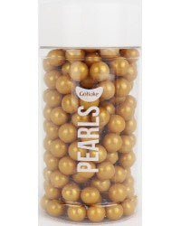 Basic Cake Party Kit: Sugar Pearls 7mm- Gold