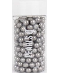 Basic Cake Party Kit: Sugar Pearls 7mm- Silver