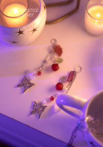 Strawberry Garden Fairy Earrings