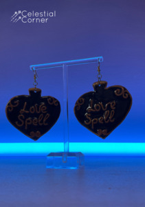 Viper Fangs Art: Halloween Love Spell Earrings