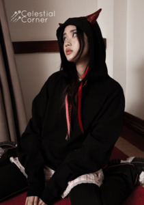 Loungewear: Devil Horn Hoodie