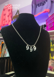Best Alt Fashion Accessories: Lucky Number 999 Necklace