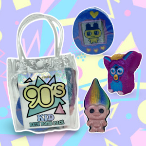 bath bomb: 90's Kid Nostalgic Bath Bomb Pack