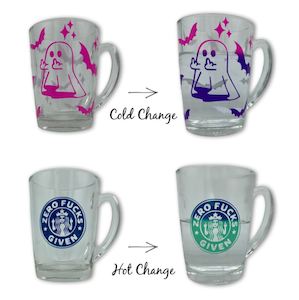 Vinyl Crafts: Personalised Glass Mugs (320ML)