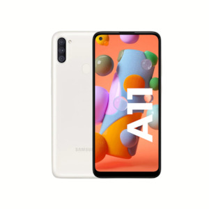 Samsung Range: Samsung Galaxy A11 32GB White - Very Good Condition - Refurbished