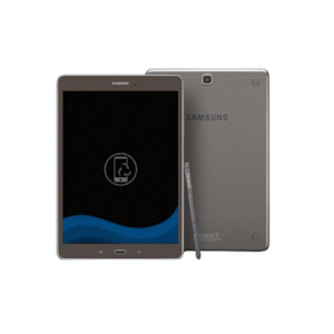 Catch: Samsung Galaxy Tab A 16GB Wifi + Cellular Smoky Titanium - Excellent Condition - Refurbished