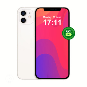 Apple iPhone 12 Mini 64GB White - As New Condition - Refurbished (New Battery)