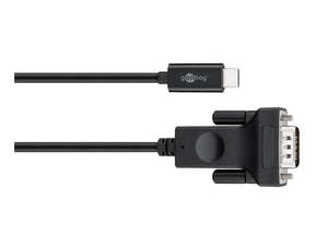 Goobay USB-C VGA adapt cable (1080p 60 Hz) black  1.80m
