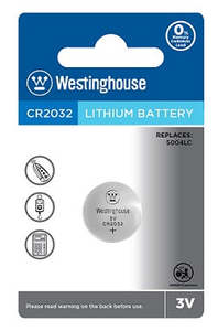 All Batteries: Westinghouse Lithium Button Cells – CR2032-BP1