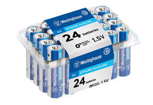 1 5 Volt Batteries: Westinghouse Dynamo Alkaline AA - 24 Pack