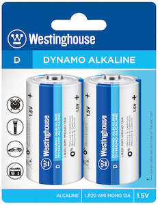 1.5v: Dynamo Alkaline D 2 Pack