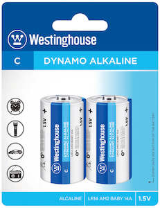 1.5v: Dynamo Alkaline C 2 Pack