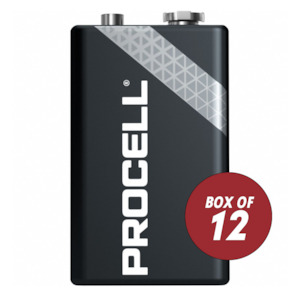 All Duracell: PROCELL 9V ALKALINE BATTERIES BOX OF 12- December special