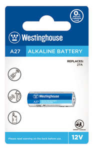 Westinghouse Alkaline - A27 12 Volt