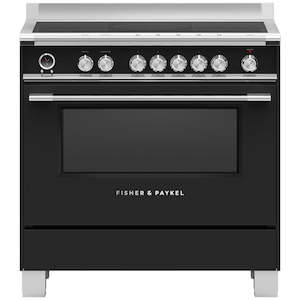 Fisher & Paykel 90cm Induction Freestanding Cooker - Black
