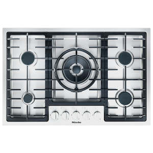 Gas Cooktops: Miele 77cm Stainless Steel Gas Cooktop