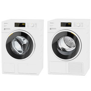 Matching Pairs: Miele 8kg Washer with TwinDos + 8kg Dryer