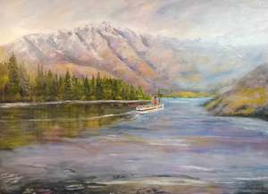 Tanya Celine Walker-The Remarkables with the Queenstown Gardens on the left. Hea&hellip;