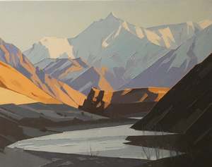 John Gillies: John Gillies-Mt Campbell and the Shotover River